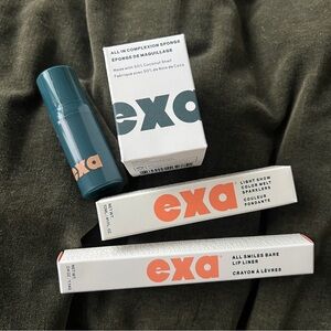 EXA clean beauty bundle set of primer blender